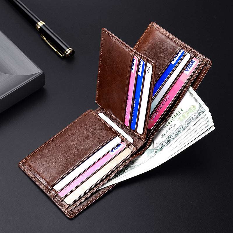 Anti-magnetic Theft Wallet With Photo Window - Mensclub.co.uk