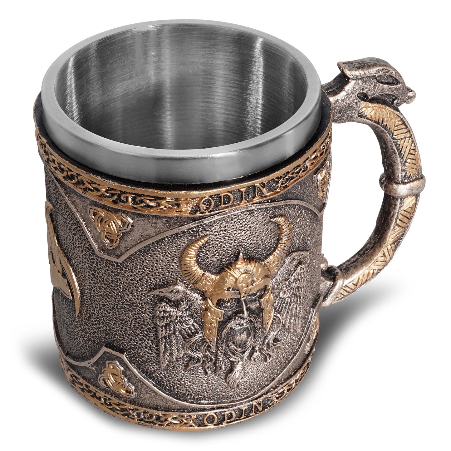 Personalized Tableware Viking Stainless Steel Liner Skull Tankard