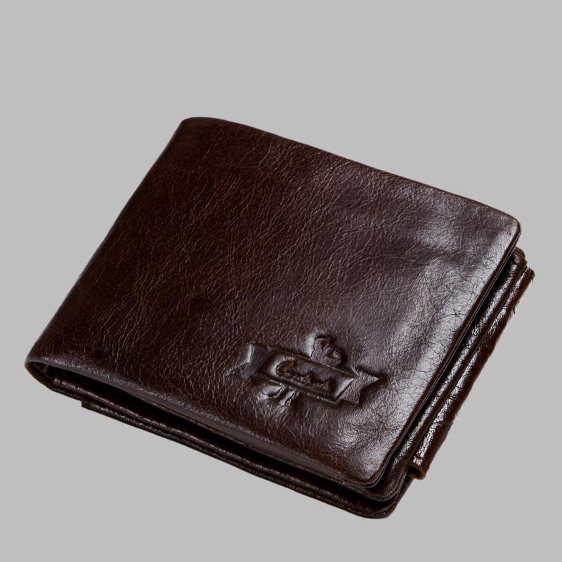 Vintage Leather Tri-Fold Men's Wallet - Mensclub.co.uk