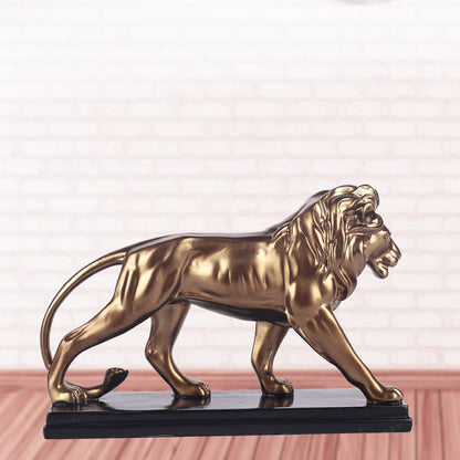 Modern Resin Desk Lion Decoration – Hand-Painted Creative Gift for Animal Lovers