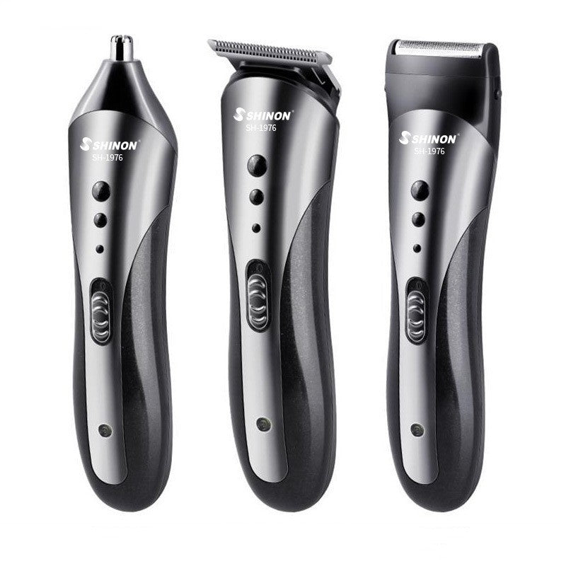 Three-in-One Men's Multifunctional Grooming Suit | SH-1976 Model | Compact & Rechargeable