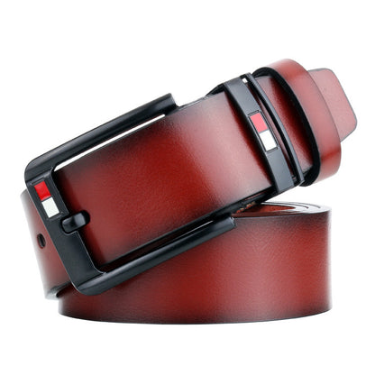 Versatile Men's Split Leather Belt with Alloy Buckle – Perfect for Fashion & Casual Wear