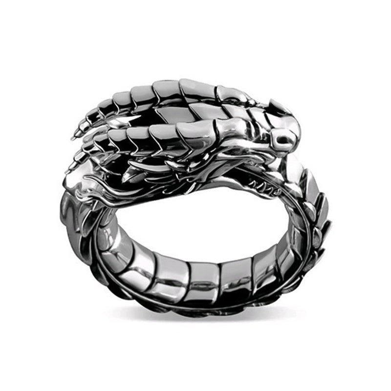 Vintage ethnic Dragon Male Rings - Mensclub.co.uk