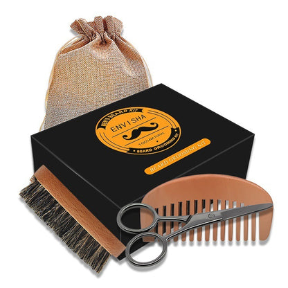 Men's Beard Care Kit – Natural Ingredients, Comprehensive Grooming Set for All Skin Types