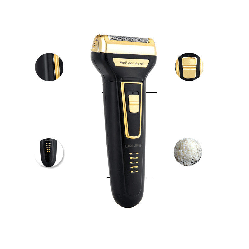 Rechargeable Electric Razor | 60-Minute Usage Time | 8-Hour Charging | Multiple Razor Heads for Versatile Grooming