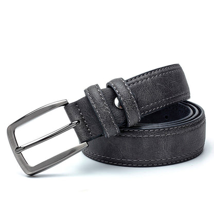 Vintage-Style Men's Belt - Classic Elegance with Premium Imitation Leather