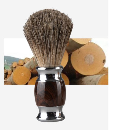 Men’s Shaving Brush – Handmade with Resin & Alloy Handle | Luxury Silver Point Badger Hair Bristles for Superior Lathering