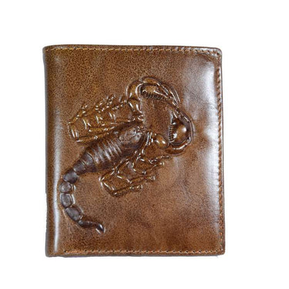 New Men's Scorpion Wallet Retro Short Business Wallet - Mensclub.co.uk