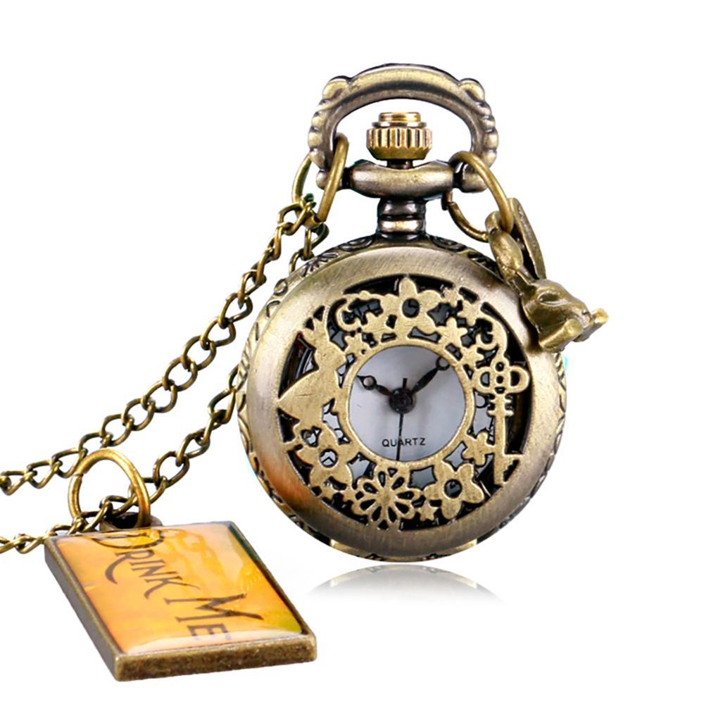 Vintage Alice Openwork Petal Pocket Watch - Mensclub.co.uk