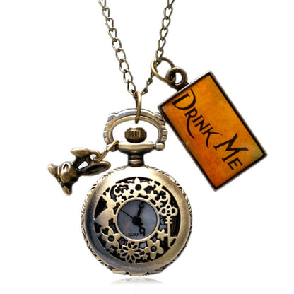 Vintage Alice Openwork Petal Pocket Watch - Mensclub.co.uk