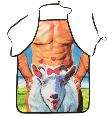 Funny Durable Kitchen Apron | Polyester Fabric, Full Coverage for Cooking & Hosting