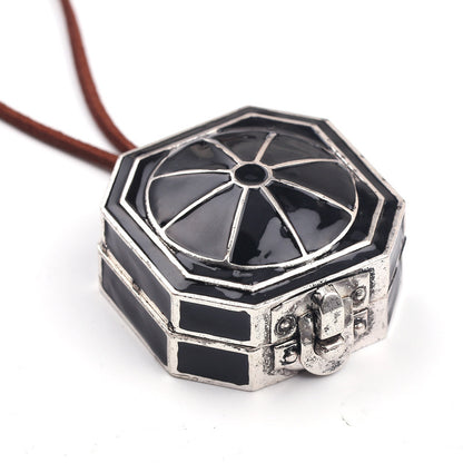 Unisex Compass Necklace | Electroplated Alloy Pendant | Durable & Stylish