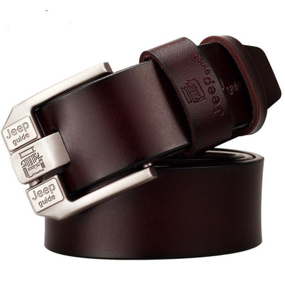 Wear-Resistant Classic High-End Belt | Durable Artificial Leather | Alloy Buckle | All-Match Style for Men