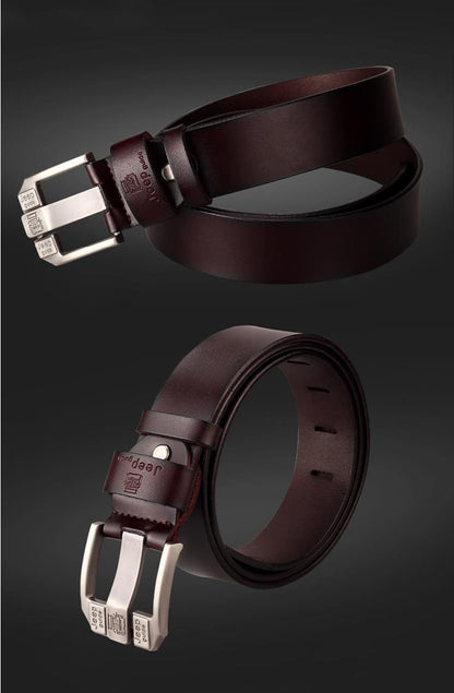 Wear-Resistant Classic High-End Belt | Durable Artificial Leather | Alloy Buckle | All-Match Style for Men