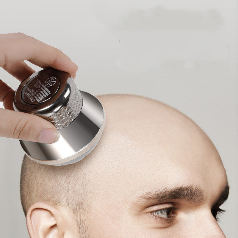 Rechargeable Bald Hair Clipper - 45 Min Runtime, Rotary Head, ABS Construction, Rose Gold & Silver Gray