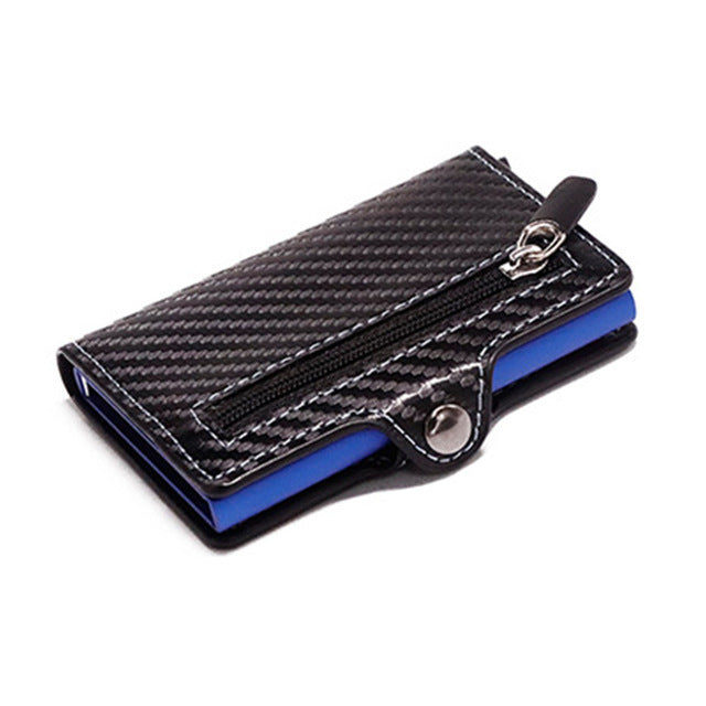 Ion Carbon Fiber Wallet Men Slim Wallet Anti-theft Card Case - Mensclub.co.uk