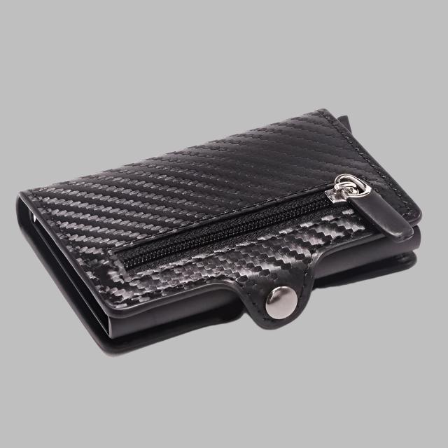 Ion Carbon Fiber Wallet Men Slim Wallet Anti-theft Card Case - Mensclub.co.uk