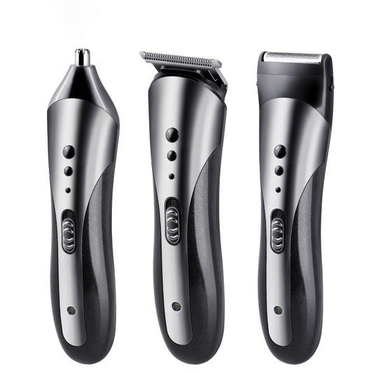 Kemei KM-1407 Beard and Hair Trimmer - Multifunctional, Rechargeable Stainless Steel Blade, Washable Knife Head, 3W