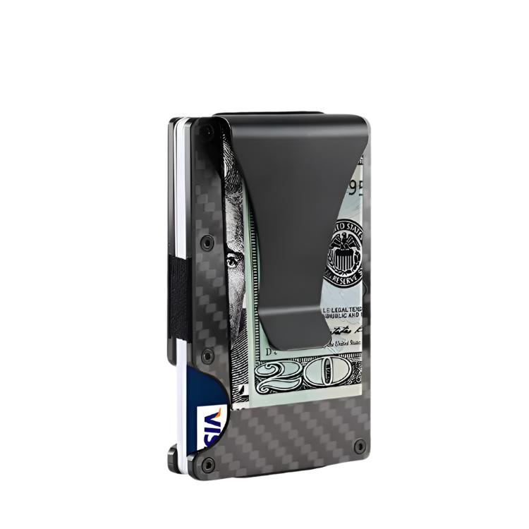 Carbon fiber metal wallet - Mensclub.co.uk