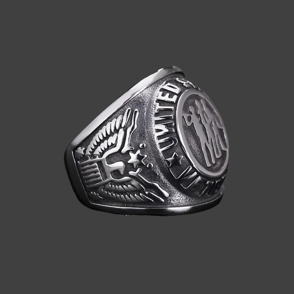 Mens Fashion Personalized Titanium Steel Ring - Mensclub.co.uk