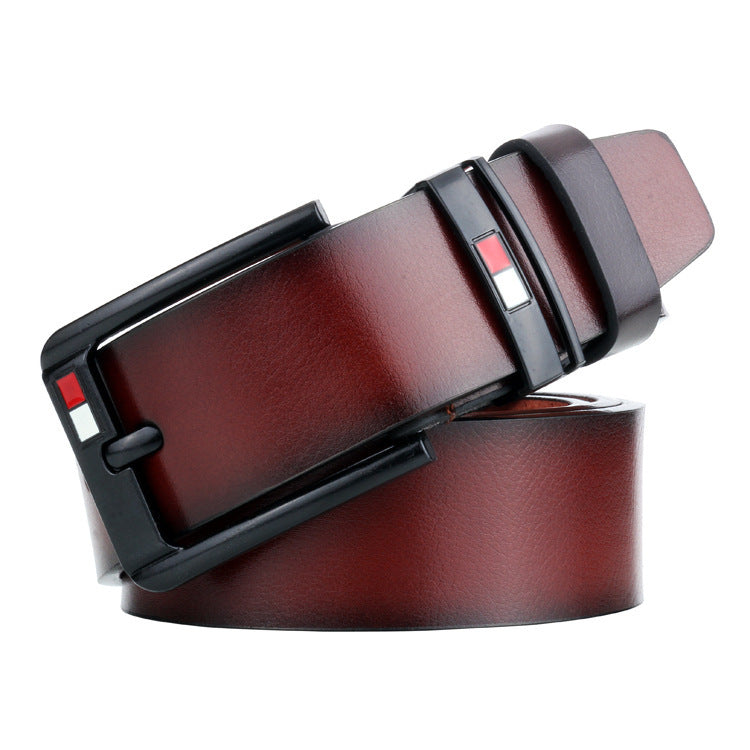 Versatile Men's Split Leather Belt with Alloy Buckle – Perfect for Fashion & Casual Wear