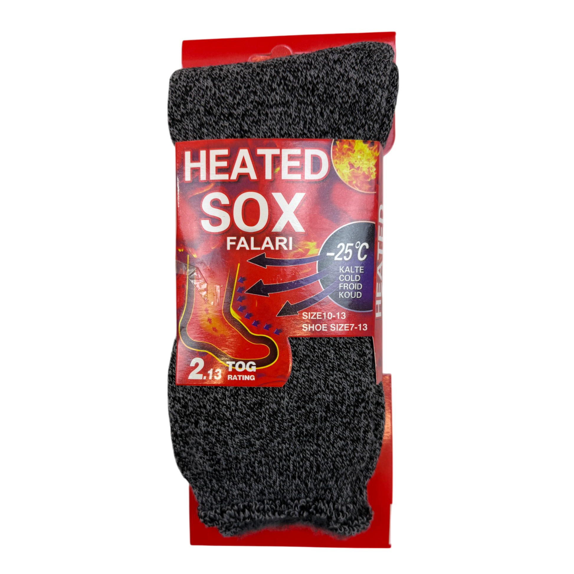 Mens Heated Thermal Socks - Pack of 3 - AT292-1