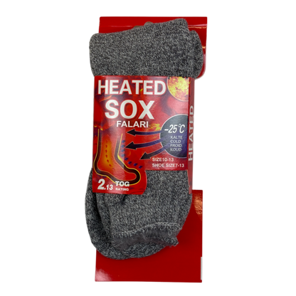 Mens Heated Thermal Socks - Pack of 3 - AT292-3