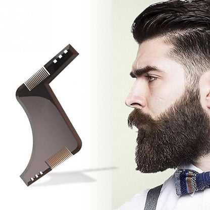 Transparent Black Beard Comb | Dual Teeth | High-Quality ABS Plastic | Perfect Beard Styling Tool