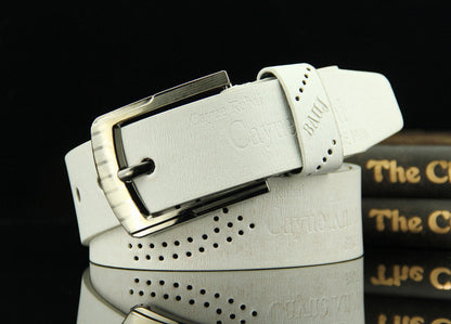 Retro Pin Buckle Belt | Adjustable D-Shape Alloy Buckle