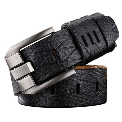 Versatile Double Skin Leather Belt for Men | Stylish and Durable | Leisure Accessory