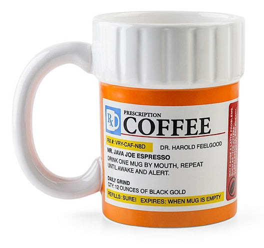 Creative Prescription Joke Coffee Mug | High-Quality Ceramic, Perfect Gift for Caffeine Lovers