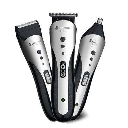 Three-in-One Men's Multifunctional Grooming Suit | SH-1976 Model | Compact & Rechargeable