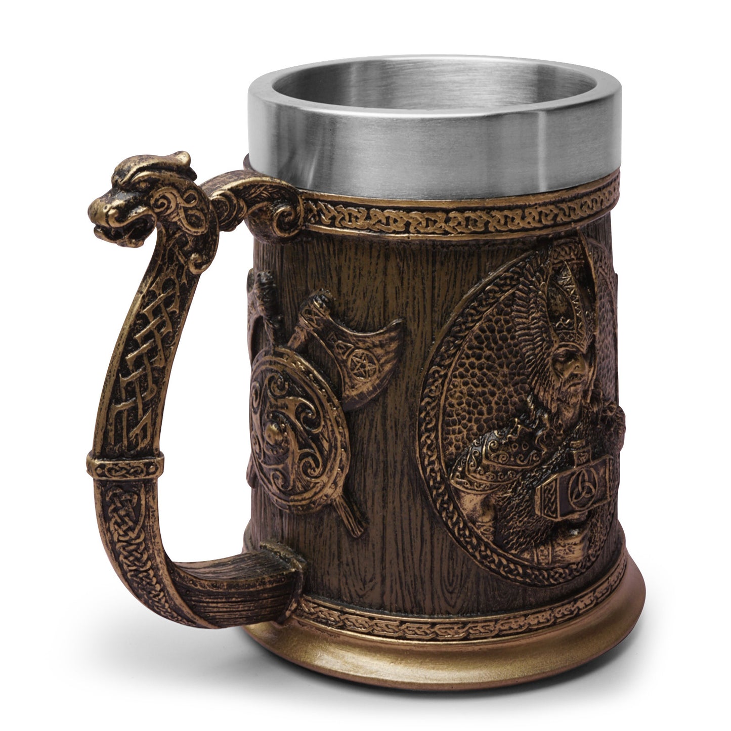 Personalized Tableware Viking Stainless Steel Liner Skull Tankard