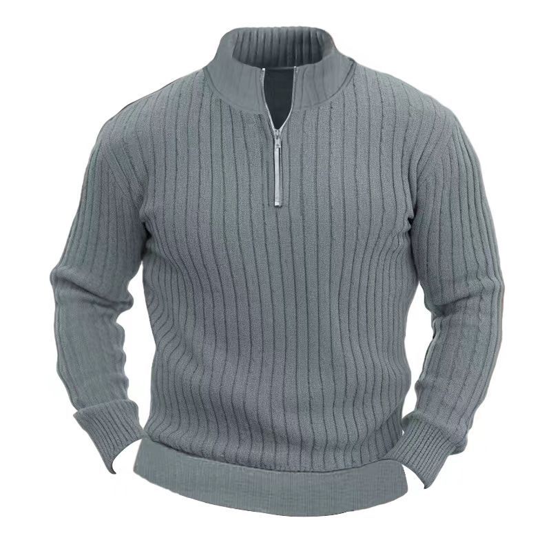 Leisure Pullover Men's Sweater – Straight Fit for Everyday Comfort