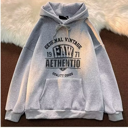 Men's Fashion Letters Printed Hoodie | Casual Cotton Hoodie | Available in Dark Gray, Light Gray, and Black