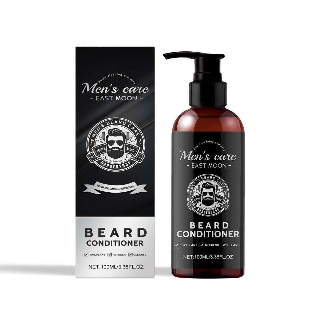 Men's Facial Hair Care Set | Beard Shampoo & Conditioner with Argan & Jojoba Oils | Gift-Ready Packaging