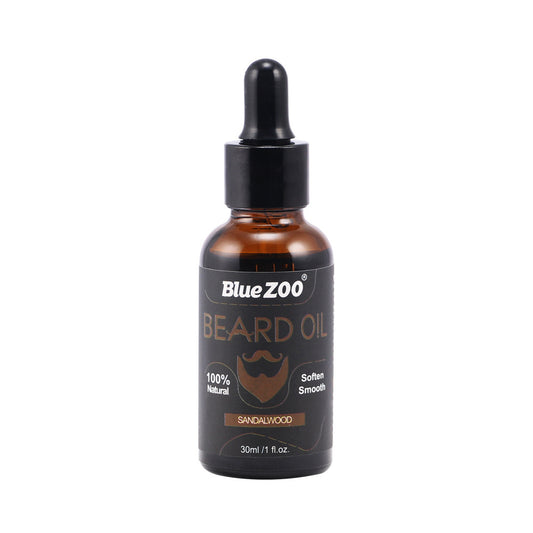 100% Natural Beard Oil - Organic Tea Tree, Jojoba & Grape Seed Oils for Softness, Shine, and Healthy Beard