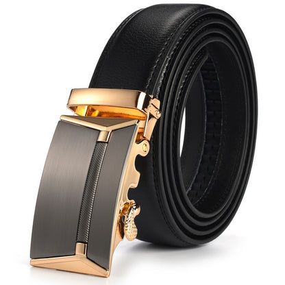 Professional Double Skin Leather Belt for Men | Business Style | Automatic Buckle