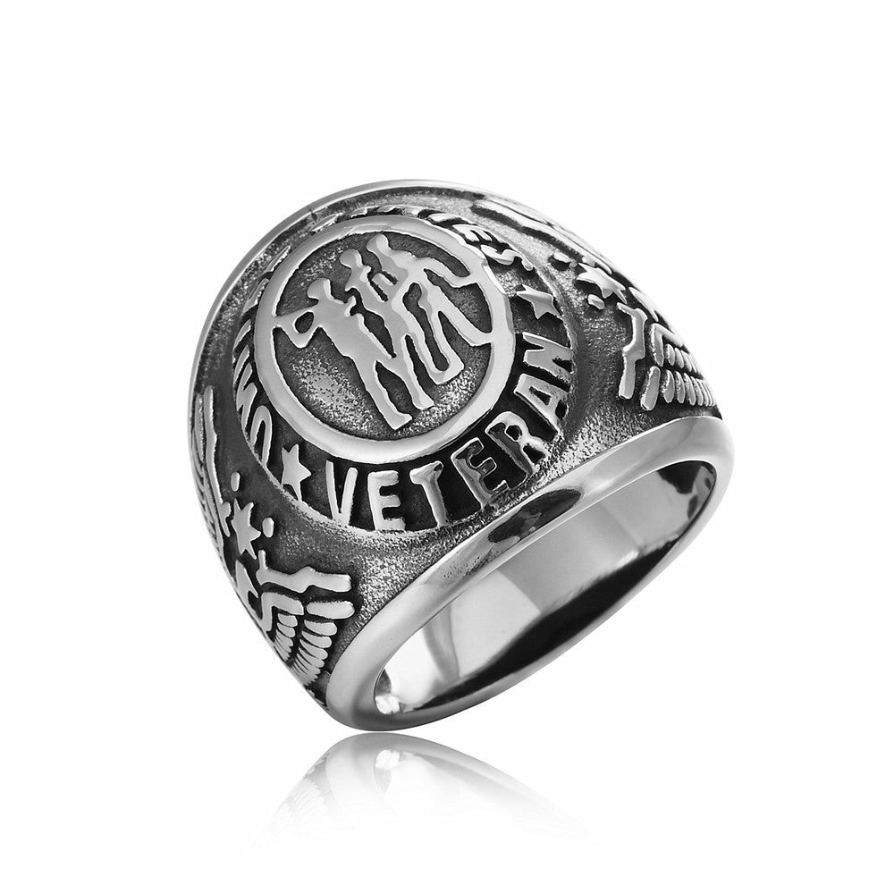 Mens Fashion Personalized Titanium Steel Ring - Mensclub.co.uk