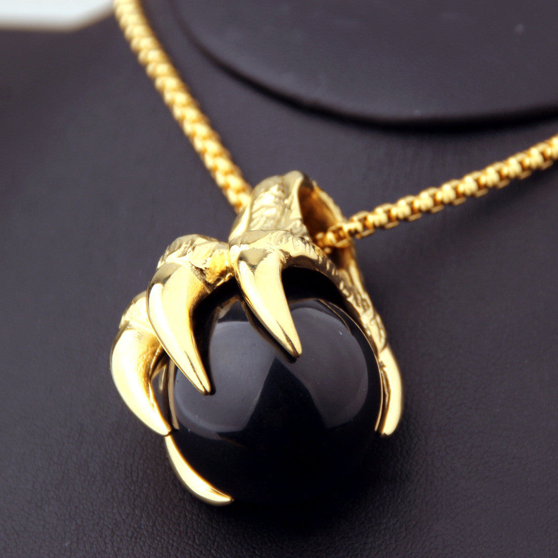 Men's Stainless Steel Fashion Jewelry Necklace - Animal/Zodiac Design | Available in Steel & Gold, With or Without Chain