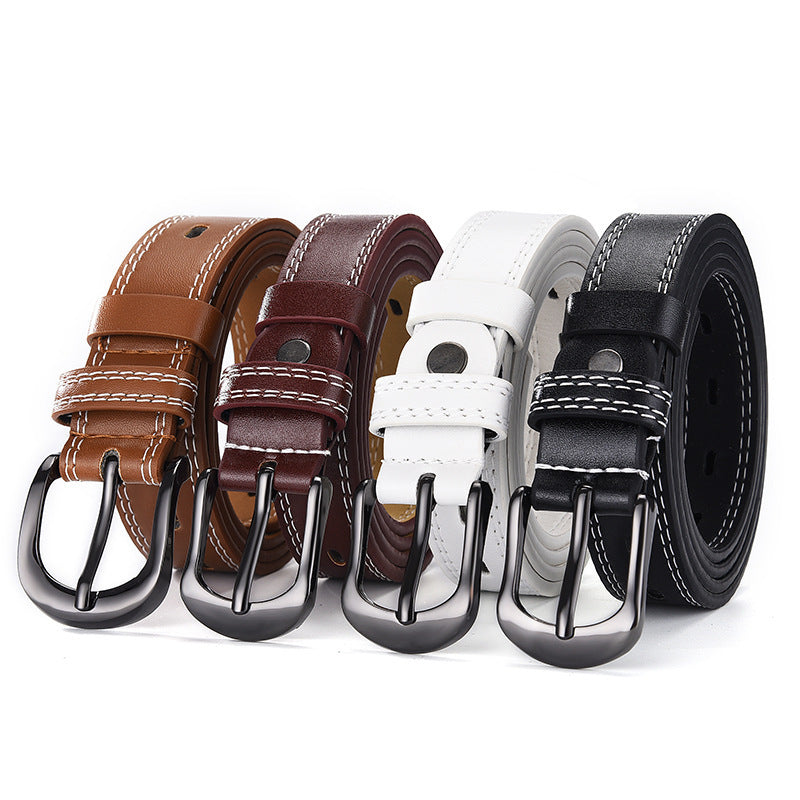 Unisex Imitation Leather Belt | Square Alloy Pin Buckle | Versatile Design for Men & Women | Multiple Colours