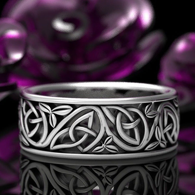 Viking Wolf Celtic Werewolf Men's Ring - Mensclub.co.uk