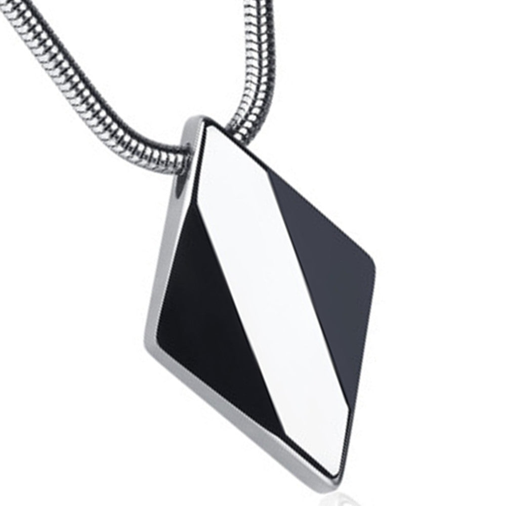 Stylish Tungsten Pendant Necklace for Men & Women | Multiple Color Options