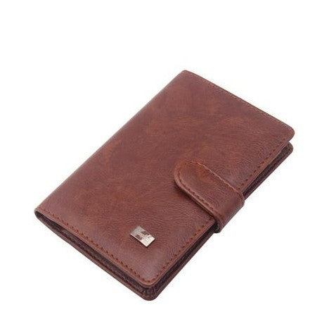 PU Leather Passport Cover Men Wallet - Mensclub.co.uk