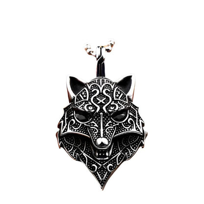 Toke Wolf Viking Pendant – High-Quality Titanium Steel | Lightweight 30g, Bold Design