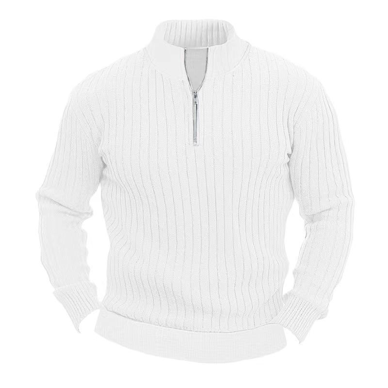 Leisure Pullover Men's Sweater – Straight Fit for Everyday Comfort