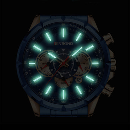 Tactical Motorcycle Waterproof Luminous Watch | Multi-Pointer | Stylish & Durable