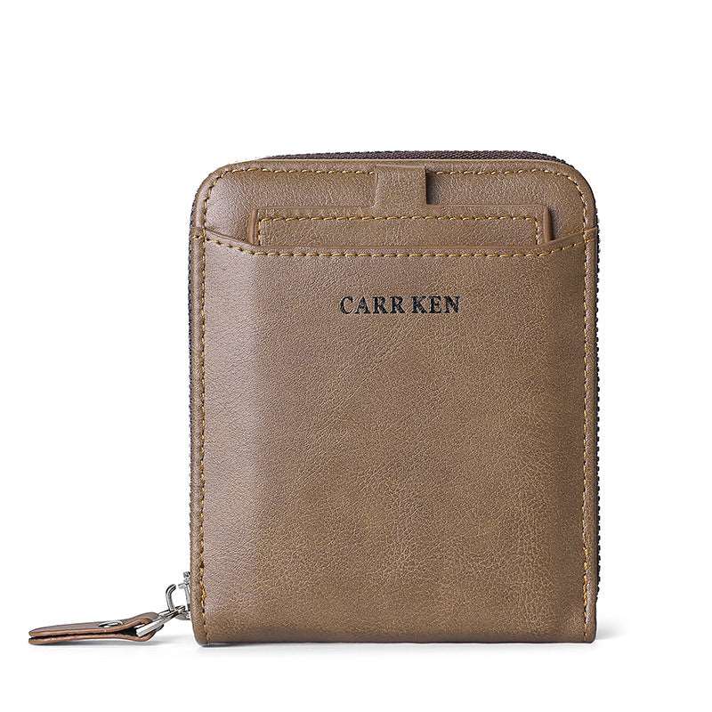 Men's Short Casual Fashion Zipper Wallet - Mensclub.co.uk