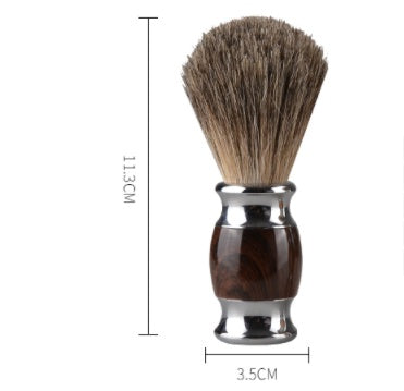 Men’s Shaving Brush – Handmade with Resin & Alloy Handle | Luxury Silver Point Badger Hair Bristles for Superior Lathering