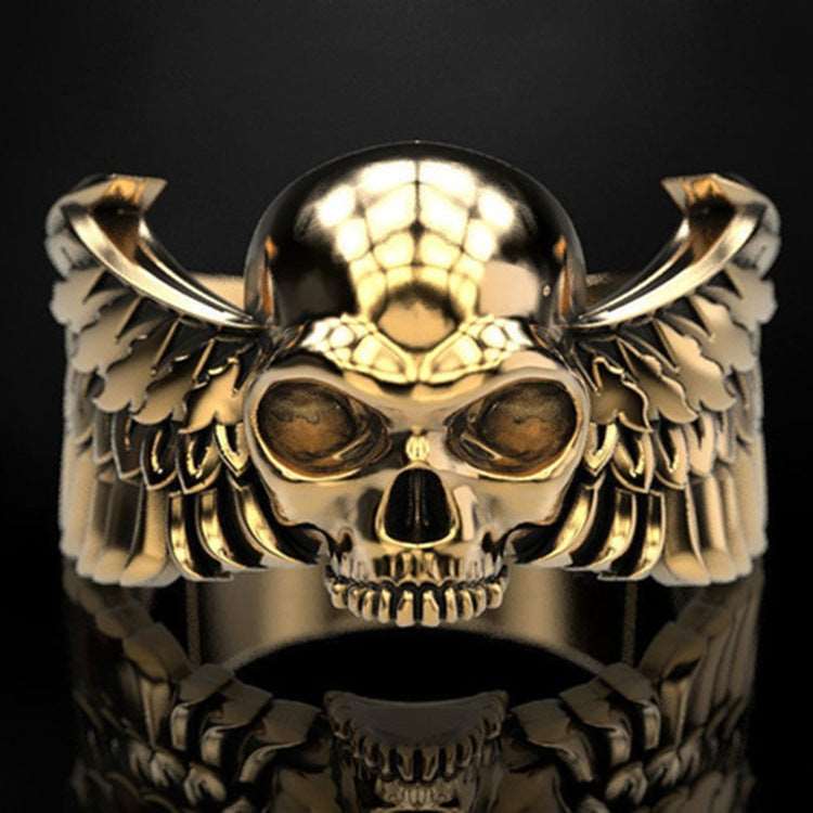 Mens Fashion Personality Punk Skull Ring - Mensclub.co.uk